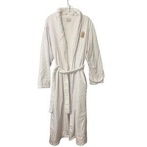 Kassatex Womens Luxury Spa Robe Long Comfy Gold Turtle Embroidered One Size